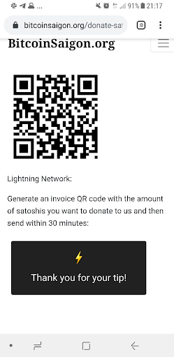 Fast & easy Lightning donations; made possible by Neutronpay