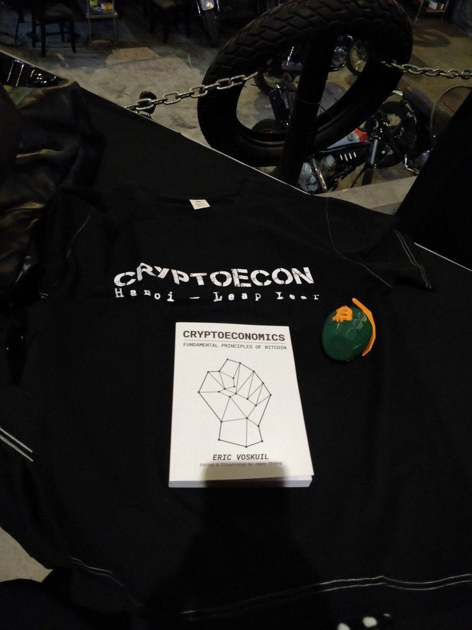 Missed out on CryptoEcon2020? Well - here’s your possibly last chance to get your hands on one of only 100 printed books of “Cryptoeconomics” (Photocredit: SimoMace