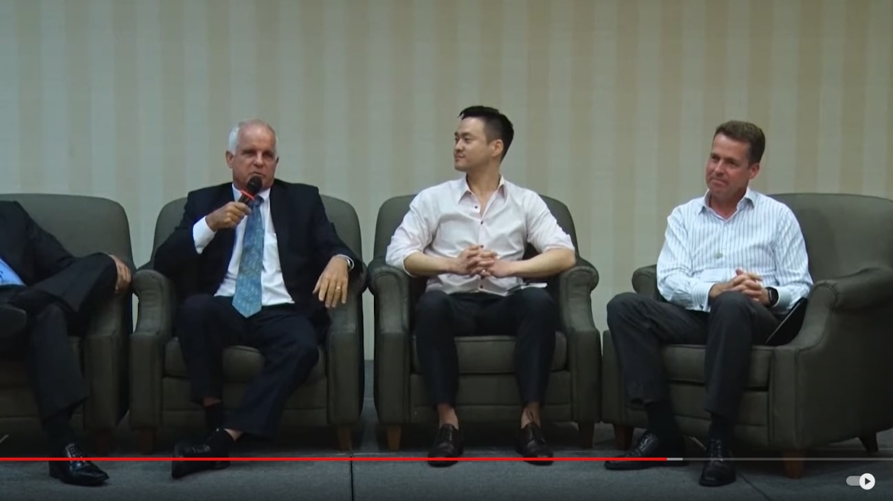 David Watson repping the Orange Coin vs TradFi payment providers at BlockFin Asia 2016