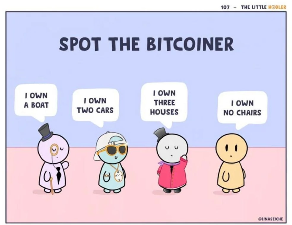 Spot the Bitcoiner